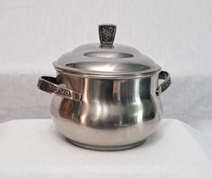 Vintage Monterey Holloware Mid Century Server Pot Stainless Steel Swedish Finish - Picture 1 of 13