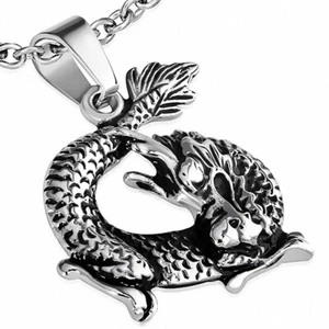 Anhänger Herren Stil Motorradfahrer Drache Feuer- - Picture 1 of 1