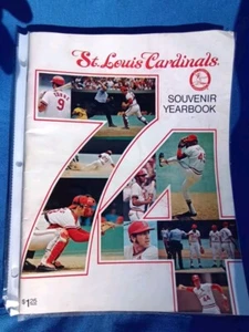 1974 St. Louis Cardinals Soveneir Programm, Brock, Torre etc.. - Bild 1 von 8