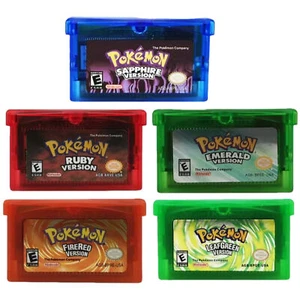 Spielkarte Rubin/ Saphir/ Smaragd/ Feuerrot/ Blattgrün für Pokemon GBA - Bild 1 von 17