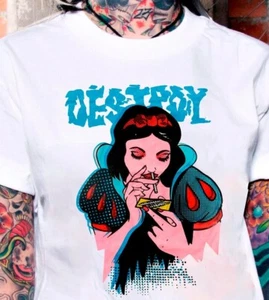 Camiseta Snow White Destroy No Sedicionarios Gildan Estilo Suave Camiseta Punk Rock - Imagen 1 de 1