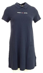 Tommy Jeans Polo Kleid Damen Marineblau Essential Dress DW10116 NAVY - Bild 1 von 9