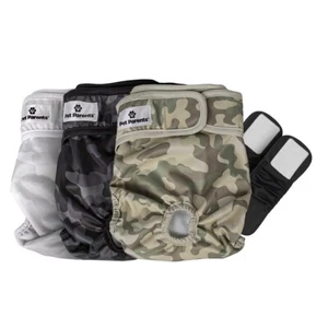 Pañales lavables para perros Pet Parents® (paquete de 3) Extendrs® duraderos camuflados para perros grandes - Imagen 1 de 2
