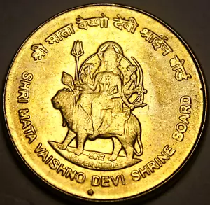 India 5 Rupees, 2012 Gem Unc~Shri Mata Vaishmo Devi Shrine Board~SS~Free Ship - Picture 1 of 2