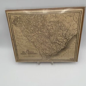 Karte des historischen South Carolina 1838 15 x 12 Zoll - Bild 1 von 3