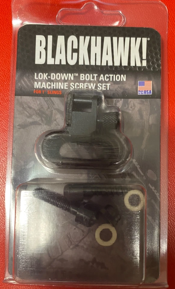 BLACKHAWK! "Juego de tornillos para máquina de acción de pernos Lok Down 1"" eslinga 70SW01BK" Foto 1 de 1