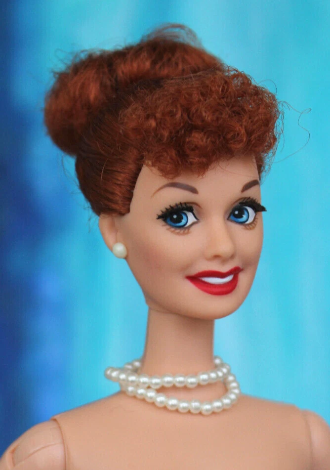 Nude Red Head I Love Lucy Barbie Doll TnT Titian Ginger Hair Rooted EyeLashes - Image 1 of 4