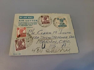 Indien 1948, Luftpostbrief von Bombay nach Ohio - Bild 1 von 6