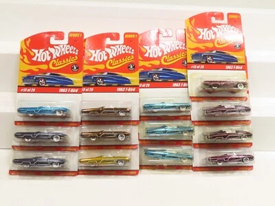 Mattel H7078 13 Hot Wheels Classic Series 1 #13 of 25 1963 T-Bird NIB 8914 - Image 1 of 4