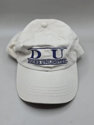 Sombrero Ducks Unlimited Tostado Caqui Beige Azul Bordado Logo Gorra Foto 1 de 4