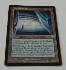Cephalid Coliseum-Odyssey-MTG-UnCommon-HEAVY PLAYED