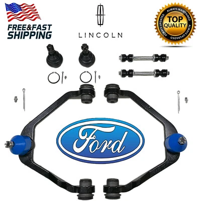 6pcs  Lower Ball Joint Upper Control Arm Front Sway Bar Link  For Ford & Lincoln - Image 1 of 4