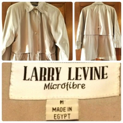 Abrigo para mujer Larry Levine microfibra poliéster invierno tostado talla mediana forrado Foto 1 de 4
