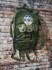 Annheuser-Busch Beer Mountains Camo Zip-Top Duffle Bag Handles Backpack 11x17x5