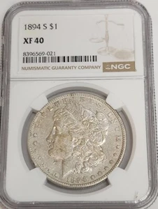 1894-S XF40 Morgan Silver Dollar NGC - Picture 1 of 2
