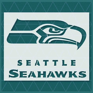 Seattle Seahawks Stencil – Football Team, Sports Fan Art, Craft, Wall Decor - Picture 1 of 4