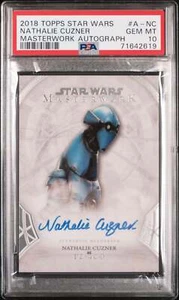 2018 TOPPS STAR WARS MASTERWORK AUTOGRAPH NATHALIE CUZNER AUTO #A-NC - PSA 10 - Picture 1 of 1