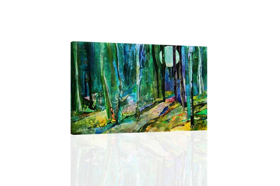 Abstract Forest Collage - CANVAS OR PRINT WALL ART - Изображение 1 из 2