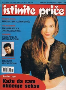 ISTINITE PRICE #4 2000 CROATIAN TRUE EVENTS MAGAZINE cover JENNIFER LOPEZ - Foto 1 di 1
