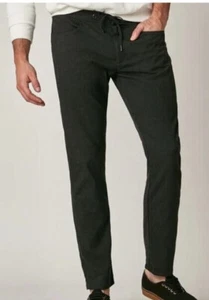 NUOVI PANTALONI DA GINNASTICA UOMO MAVI 32x32 LIAM SLIM LEG DRAW STRINGA GRIGIO FUMO SCURO - Foto 1 di 5