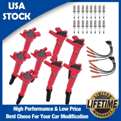 Ignition Coils DG526 & Wireset & Spark Plug For Ford F250 F350 Super Duty 6.2 - Image 1 of 4