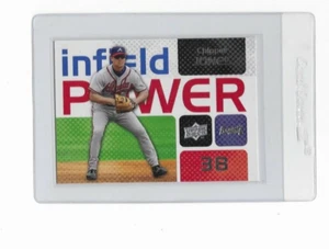 Inserto di alimentazione Infield Upper Deck 2008 cippatore Jones IP-CJ Braves - Foto 1 di 2