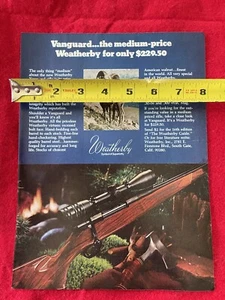 Vintage 1972 Weatherby Vanguard Rifle Print Ad - Bild 1 von 6