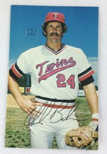 1981 Chuck Baker, Minnesota Twins Team Issue Postcard w/ facsimile autograph