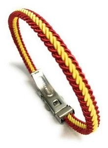 Pulsera Hilo Trenzado Bandera España Alta Calidad - Imagen 1 de 4