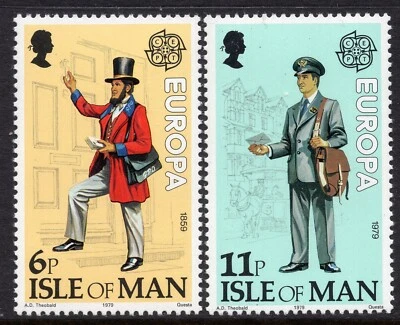 EUROPA CEPT 1979 - Isle of Man- Post and Telecommunications - Postman - MNH Set - Image 1 of 2