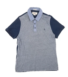 ORIGINAL PENGUIN Herren Poloshirt Heritage Slim Fit Blau Kurzarm Größe M - Bild 1 von 2