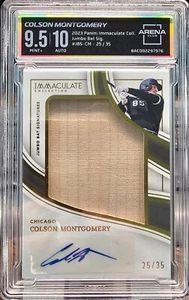 Panini Immaculate #JBS-CM 2023 automático/35 Colson Montgomery aire acondicionado 9,5 como nuevo automático 10 - Imagen 1 de 2
