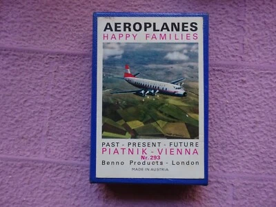 PIATNIK WIEN - TOP TRUMPS - HAPPY FAMILYS - AEROPLANES ( INCL CONCORDE ) - Image 1 of 4