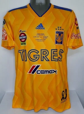 ADIDAS TIGRES MONTERREY UANL GIGNAC 2019 CHAMPION S ORIGINAL JERSEY SHIRT - Image 1 of 4