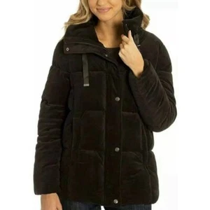 Isaac Mizrahi Live! Always Isaac Velvet Puffer in Black New Size 2X - Picture 1 of 3