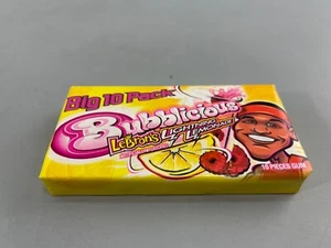 Rare Bubblicious LEBRON JAMES LEMONADE Big 10 Pack 2004 NEU - Bild 1 von 4
