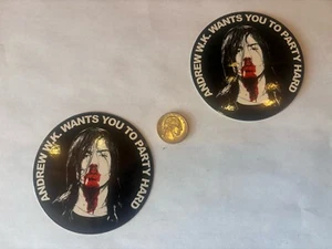 Andrew W.K. I Get Wet Sticker( Buy 1 Get 1 Free)Original Rock +Free flag sticker - Picture 1 of 3
