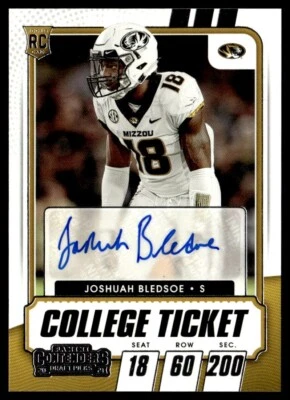 2021 Panini Contenders Draft Picks Rookie Auto Joshuah Bledsoe #255 GS1 - Image 1 of 2