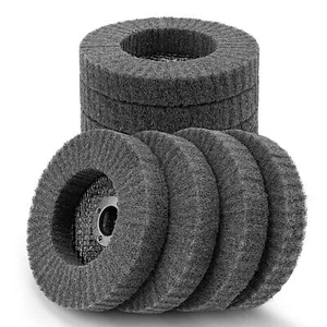 4'' Nylon Fiber Flap Wheels Scouring Pad Abrasive For Metal Angle Grinder Tools - Picture 1 of 5