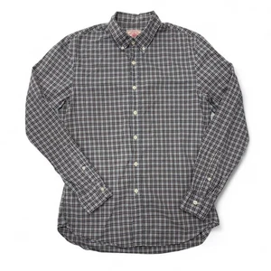 J. Press Mens Medium Plaid Button Down Shirt Long Sleeve 100% Cotton Casual - Picture 1 of 9