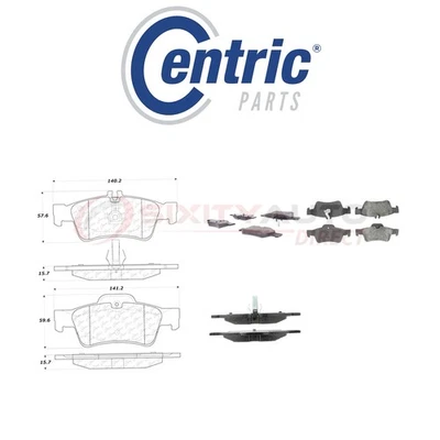 Centric C-TEK Metallic Disc Brake Pads for 2003-2013 Mercedes-Benz SL500 mj - Image 1 of 4