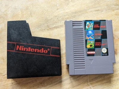 Nintendo NES Spiele Aladdin Die Schlümpfe Double Dragon Super Mario Bros Tetris - Bild 1 von 4