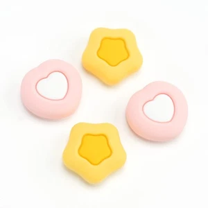 GeekShare Thumb Grips For Nintendo Switch/ Lite/OLED Silicone Heart & Star 4PCS - Picture 1 of 10