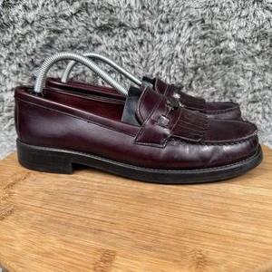 GH Bass & Co Weejuns Halbschuhe elegante Schuhe 10 M adrette Fransen Horsebit burgund - Bild 1 von 9