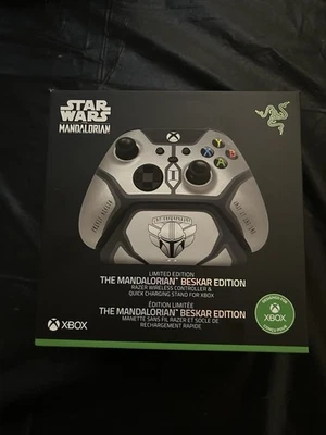 Controle sem fio Xbox Razer The Mandalorian: Beskar Edition caixa aberta - Imagem 1 de 4