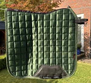 Lemieux Loire Satin Hunter Green Classic Dressur Square Schabracke S/M - Bild 1 von 4