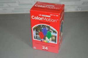 Gemmy Lightshow 24 Count 23 ft C9 Color Motion Multicolor LED Christmas Lights  - Picture 1 of 4