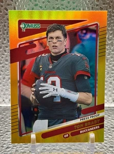 Panini Donruss Press Poof 2021 lámina de oro #1 Tampa Bay Buccaneers Tom Brady - Imagen 1 de 2