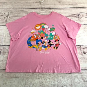 Disneyland Resort T Shirt Womens 2X Pink Disney Play In The Park 2025 Minnie - Picture 1 of 14