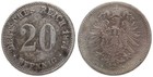 Deutschland - Deutsches Reich 20 Pfennig 1873-1877 Silber .900 - Versch. Jahre